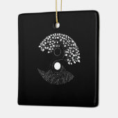 Yin Yang Tree of life Keramisch Ornament (Links)