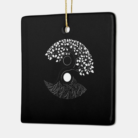 Yin Yang Tree of life Keramisch Ornament (Links)