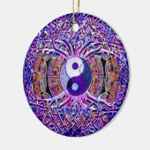 Yin Yang Tree of Life Keramisch Ornament (Links)