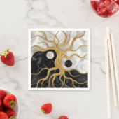 Yin Yang Tree of life - Marbles and Gold Servet (Insitu)