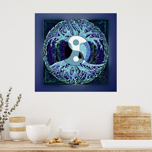 Yin Yang Tree of Life Poster (Keuken)