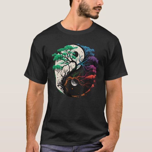 Yin Yang Tree of Life T-shirt (Voorkant)