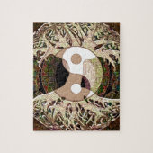 Yin Yang Tree of Life Tan Legpuzzel (Verticaal)