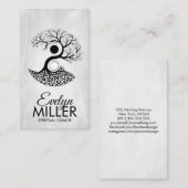 Yin Yang Tree of life Visitekaartje (Voorkant / Achterkant)