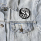 Yin Yang Tree Ronde Button 5,7 Cm (In situ)
