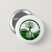 Yin Yang Tree Ronde Button 5,7 Cm (Voorkant /achterkant)