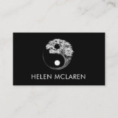 Yin Yang Tree Square Visitekaartje (Voorkant)