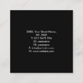 Yin Yang Tree Vierkante Visitekaartje (Achterkant)