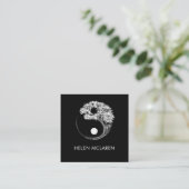 Yin Yang Tree Vierkante Visitekaartje (Staand voorkant)