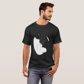 Yin Yang Treeing Walker Coonhound Funny Dog Symboo T-shirt (Voorkant volledig)