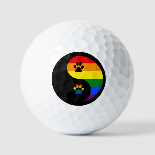 Yin-yang trots golfballen (Voorkant)