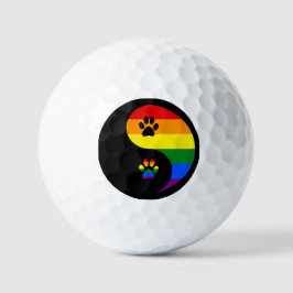 Yin-yang trots golfballen