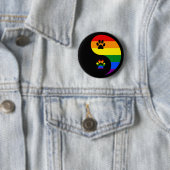 Yin-Yang trots Ronde Button 5,7 Cm (In situ)