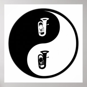 Yin Yang Tuba Poster