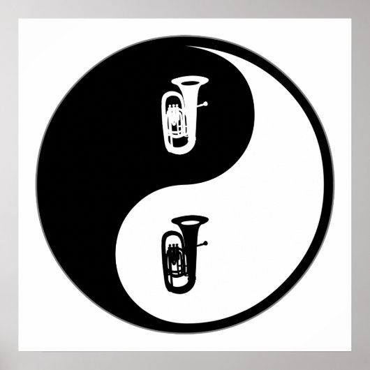 Yin Yang Tuba Poster (Voorkant)