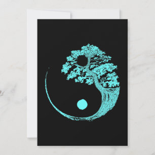Yin Yang Turquoise Blue Bonsai Tree Japans