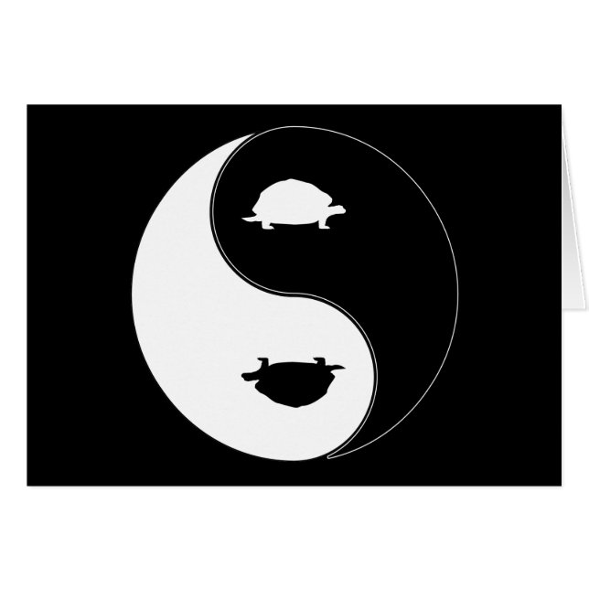 Yin Yang Turtle (Voorkant Horizontaal)