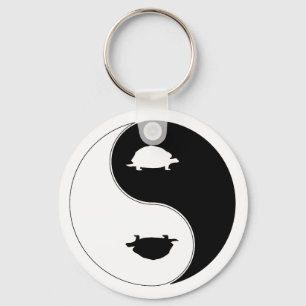Yin Yang Turtle Sleutelhanger