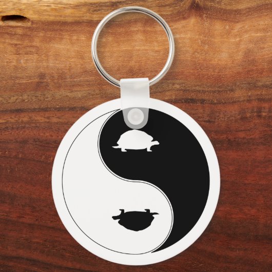 Yin Yang Turtle Sleutelhanger (Voorkant)