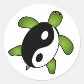 Yin Yang Turtle Sticker (Voorkant)