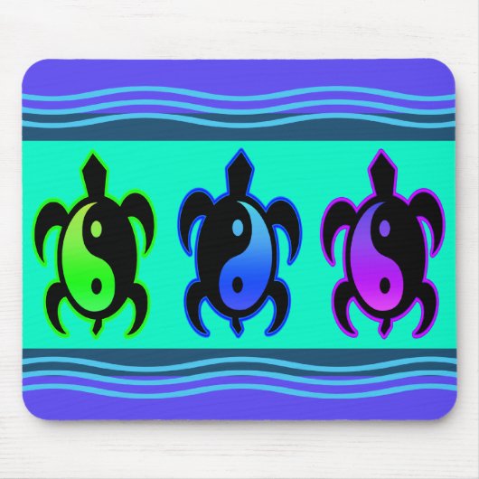 Yin Yang Turtles Mousepad Muismat (Voorkant)