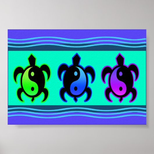 Yin Yang Turtles Poster (Voorkant)