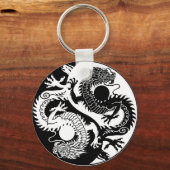 YIN YANG TWEE DRAGONS SLEUTELHANGER (Voorkant)