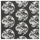 YIN YANG TWEE DRAGONS STOF (Swatch)