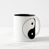 Yin Yang Tweekleurige Koffiemok (Voorkant rechts)