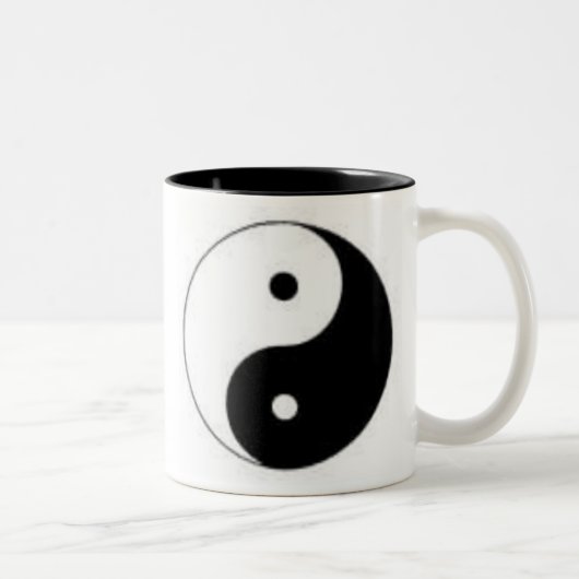 Yin Yang Tweekleurige Koffiemok (Rechts)