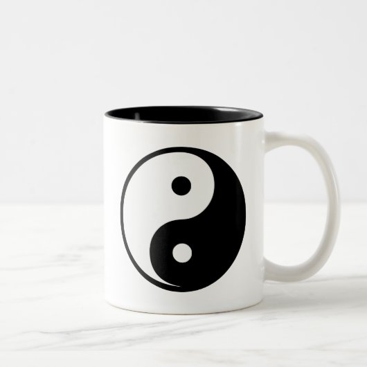 Yin Yang Tweekleurige Koffiemok (Rechts)