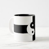 Yin Yang Tweekleurige Koffiemok (Voorkant links)