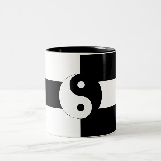 Yin Yang Tweekleurige Koffiemok (Center)