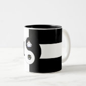 Yin yang tweekleurige koffiemok (Voorkant rechts)