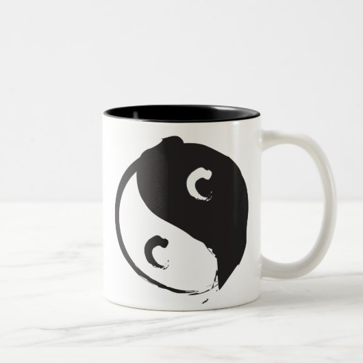 Yin Yang Tweekleurige Koffiemok (Rechts)