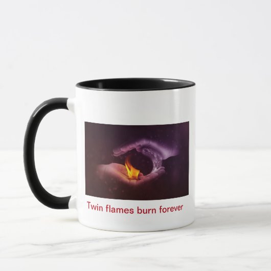 Yin-yang twin vlammen koffie mok (Links)