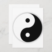 Yin Yang Uitnodigingen (Voorkant / Achterkant)