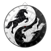 Yin Yang Unicorn Dart Board Dartbord (Voorkant)