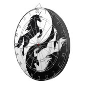 Yin Yang Unicorn Dart Board Dartbord (Voorkant Rechts)