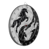 Yin Yang Unicorn Dart Board Dartbord (Voorkant Links)
