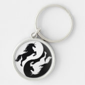 Yin Yang Unicorn Sleutelhanger (Voorkant)