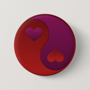 Yin Yang Valentijn Button