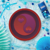 Yin Yang Valentijnskaarten Papieren Bordje (Feest)