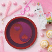 Yin Yang Valentijnskaarten Papieren Bordje (Feest)