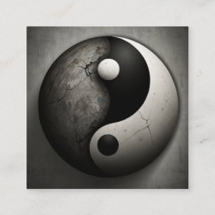 yin yang vierkante visitekaartje