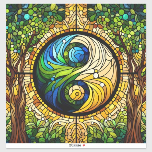 Yin Yang Vinyl Sticker (Vel)