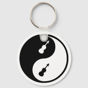 Yin Yang Violin Sleutelhanger