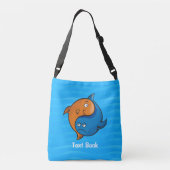 Yin Yang Vis Cartoon Crossbody Tas (Achterkant)