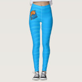 Yin Yang Vis Cartoon Leggings (Voorkant)