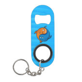 Yin Yang Vis Cartoon Mini Flessenopener (Voorkant)